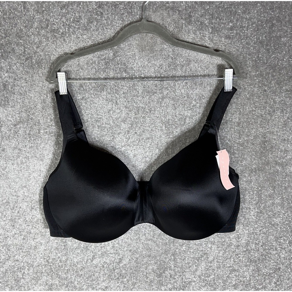 Serenada Full Coverage Underwire Molded Bra Womens Size 50DDD Black NWT